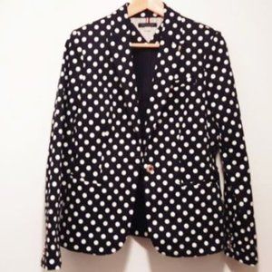 New Tommy HIlfiger Polka Dot Blue and White Blazer - Jacket, Size 6 Women's